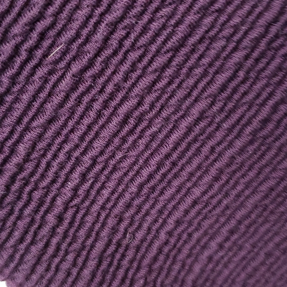 Joseph Ribkoff Dark Purple ribbed polyester blend coat - Picture 3 of 4